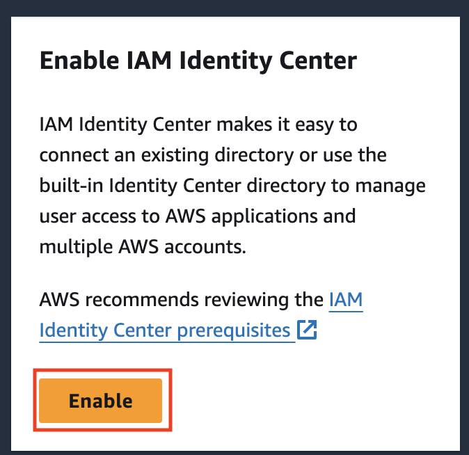 Access Identity Center