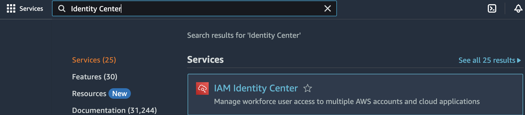 Access Identity Center