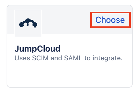 Choose JumpCloud