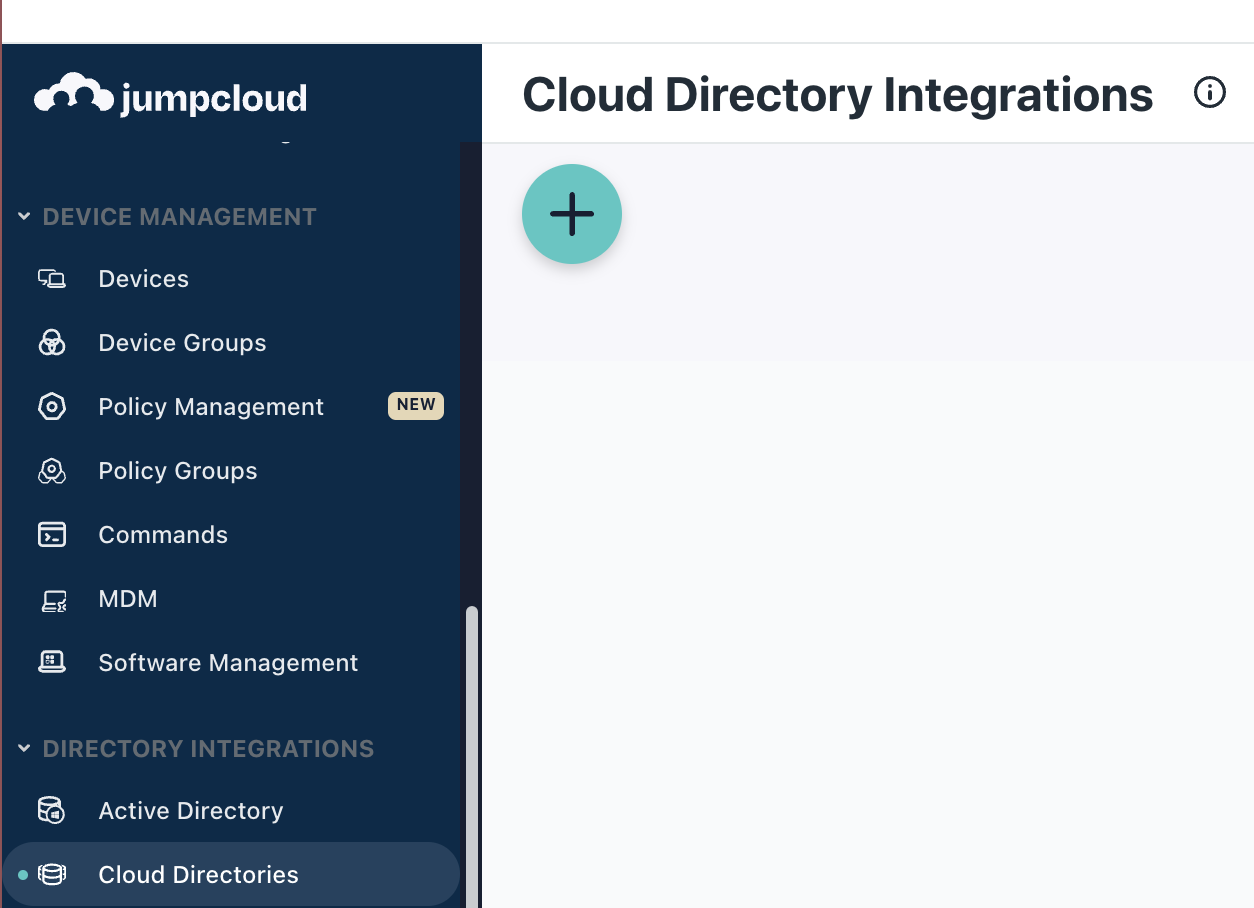 Click on Cloud Directories