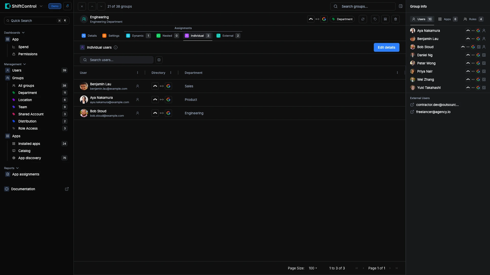 Group individual assignments