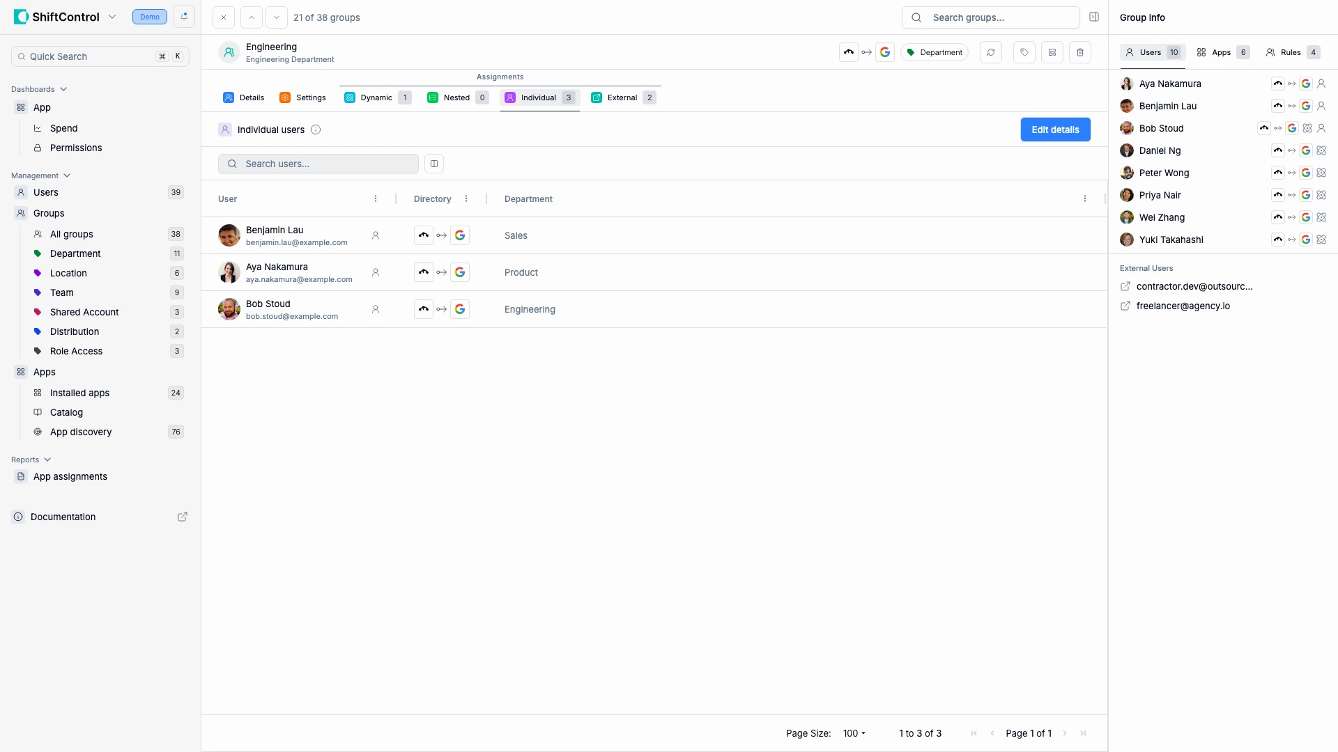 Group individual assignments