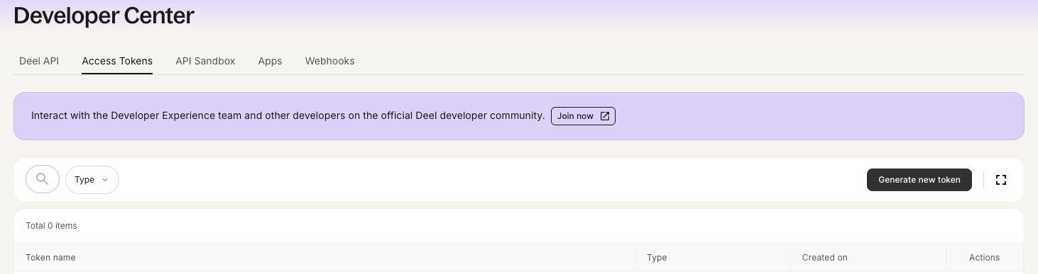 Generate Deel Token