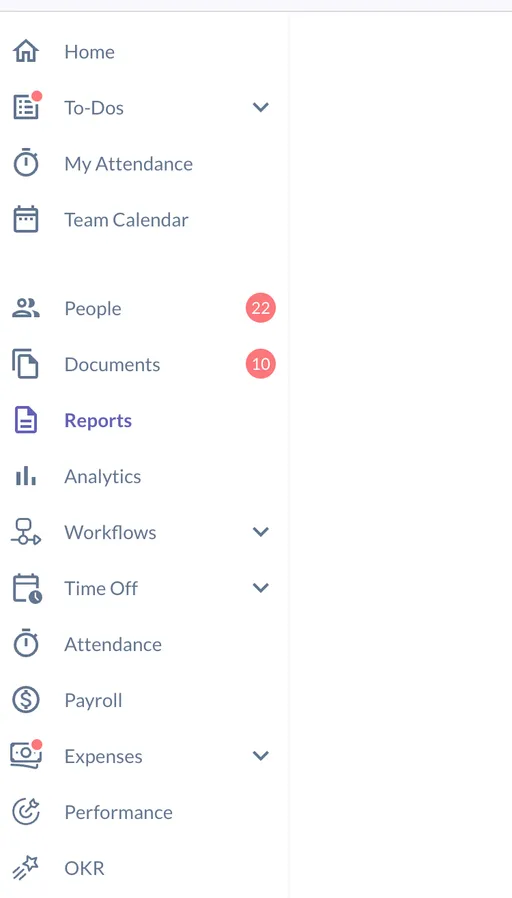 Navigate to Reports