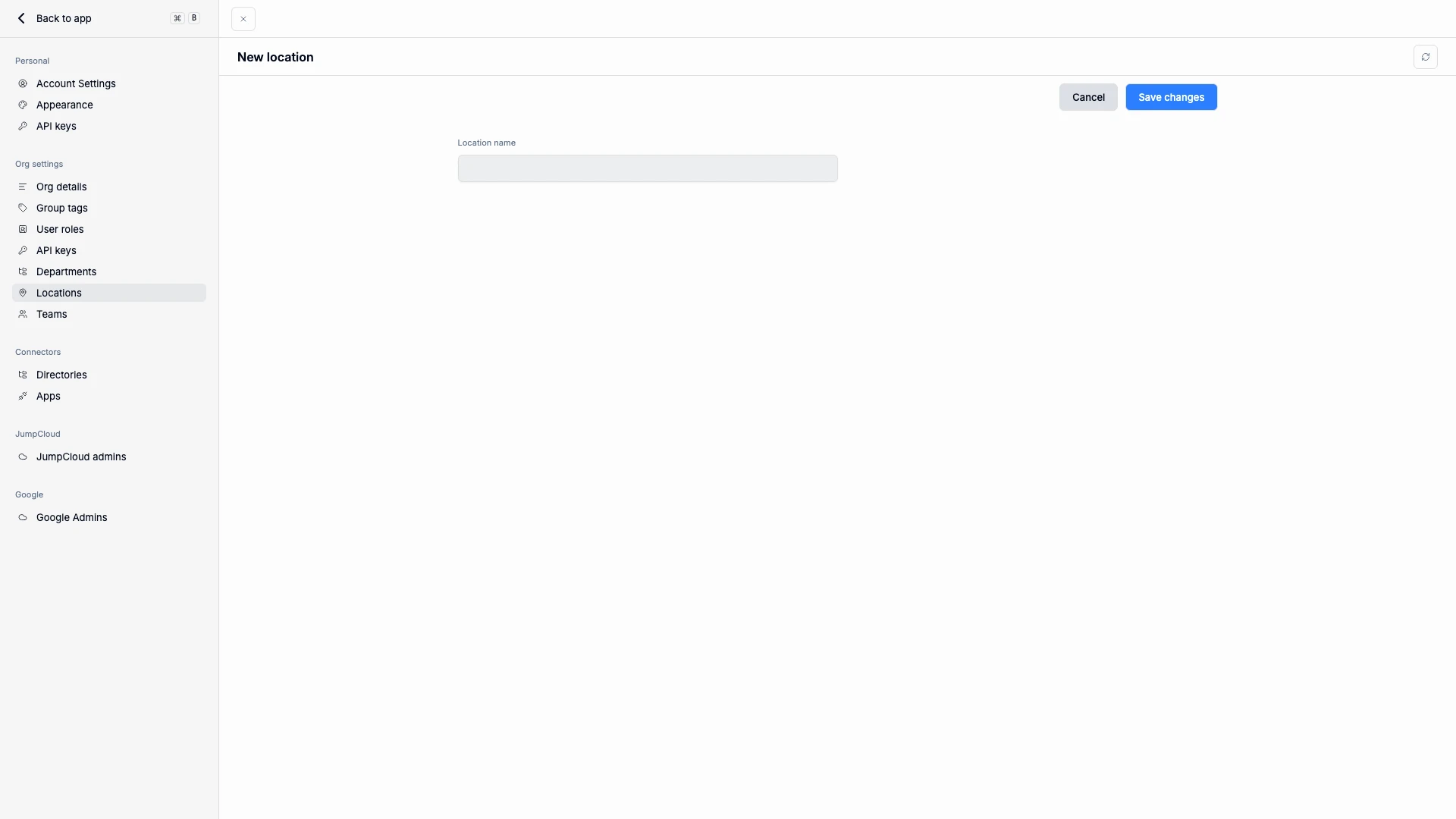 Add or edit a location